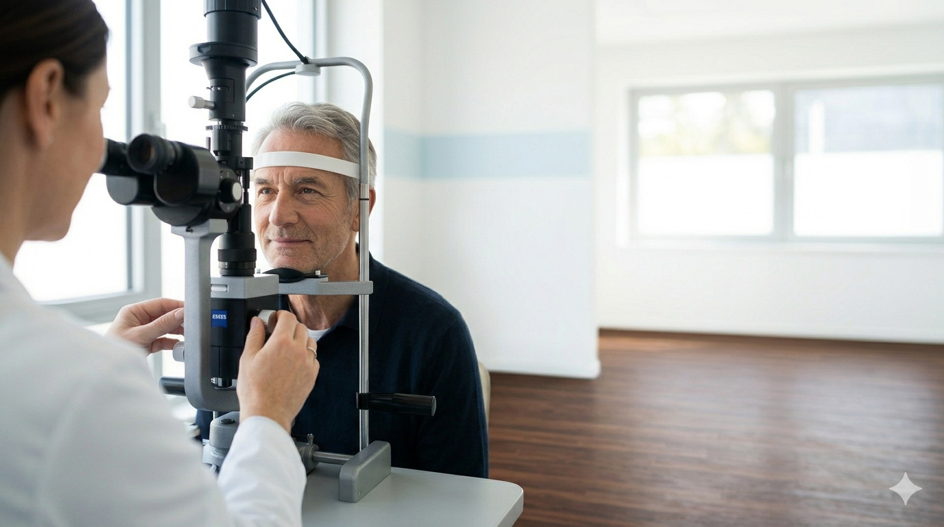Eingangsbereich der Augenarztordination Dr. Michaela Rathner in Brunn am Gebirge